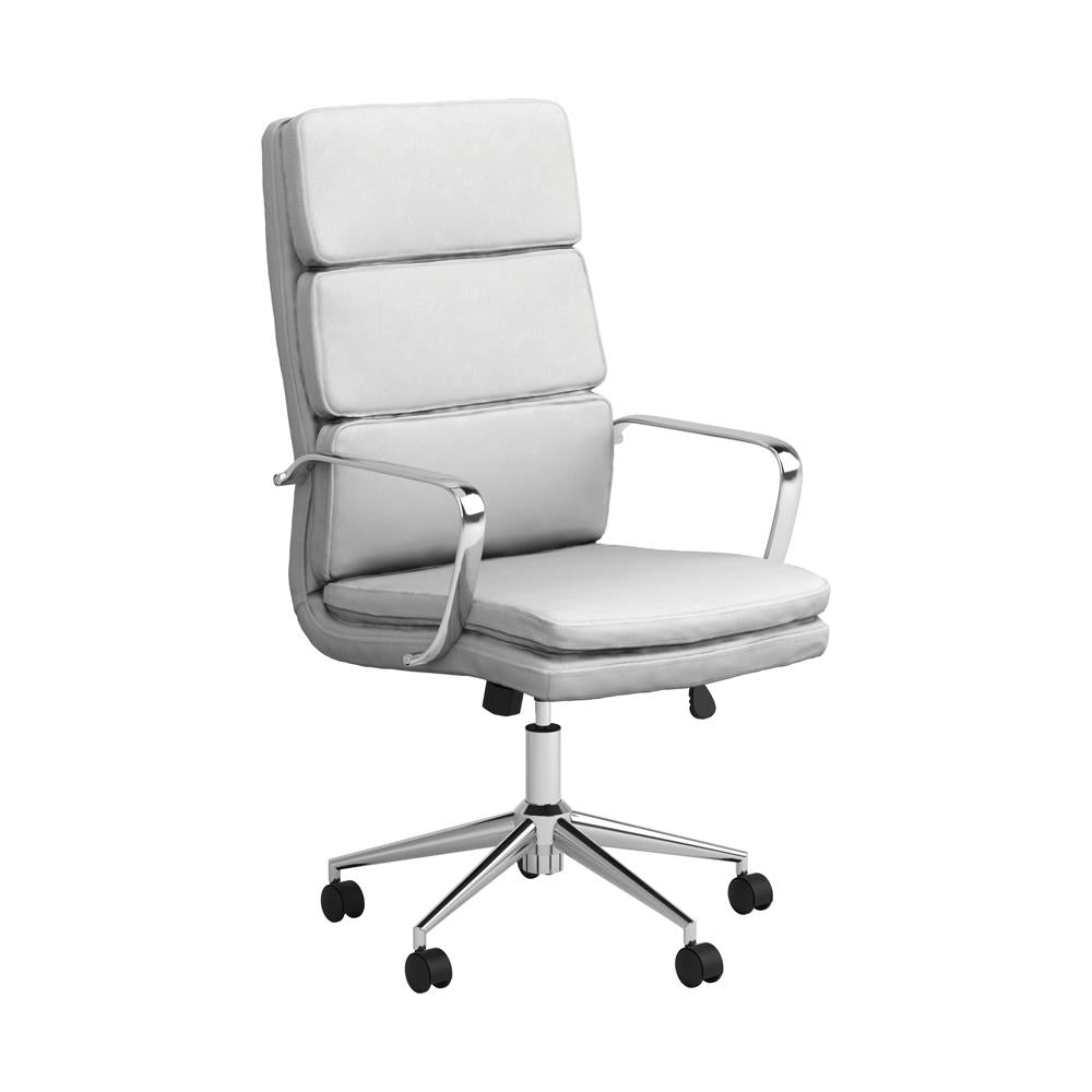 G801744 - High Back Upholstered Office Chair - Black, Grey or White - ReeceFurniture.com