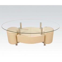 82020 Sandy 3Pc Coffee Table & Ottomans - ReeceFurniture.com