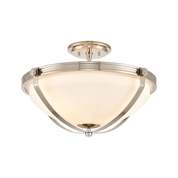 Connelly - Semi Flush Mount - Polished Nickel