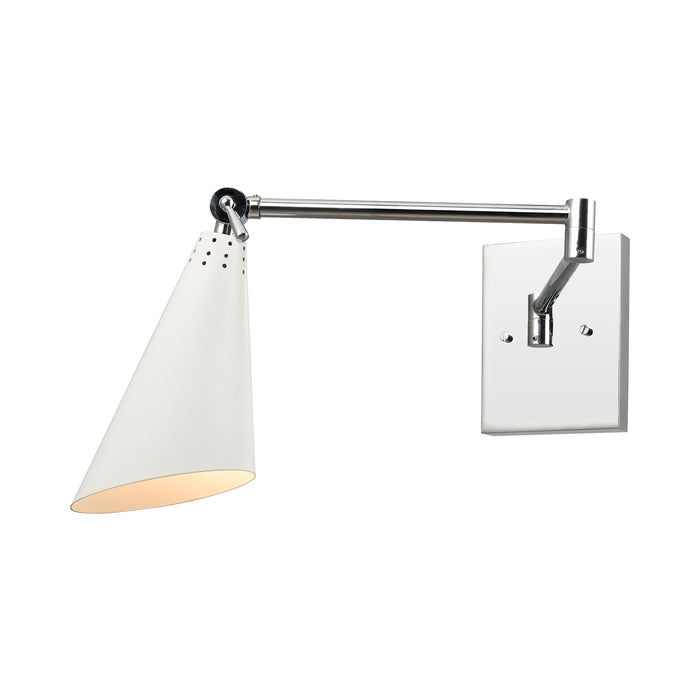 Calder - Sconce - Polished Chrome, White