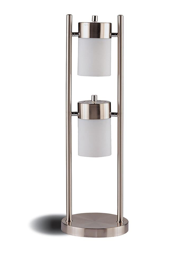 G900732 - Metal With 2 or 3 Swivel Lights Brushed Silver - Table or Floor Lamp - ReeceFurniture.com