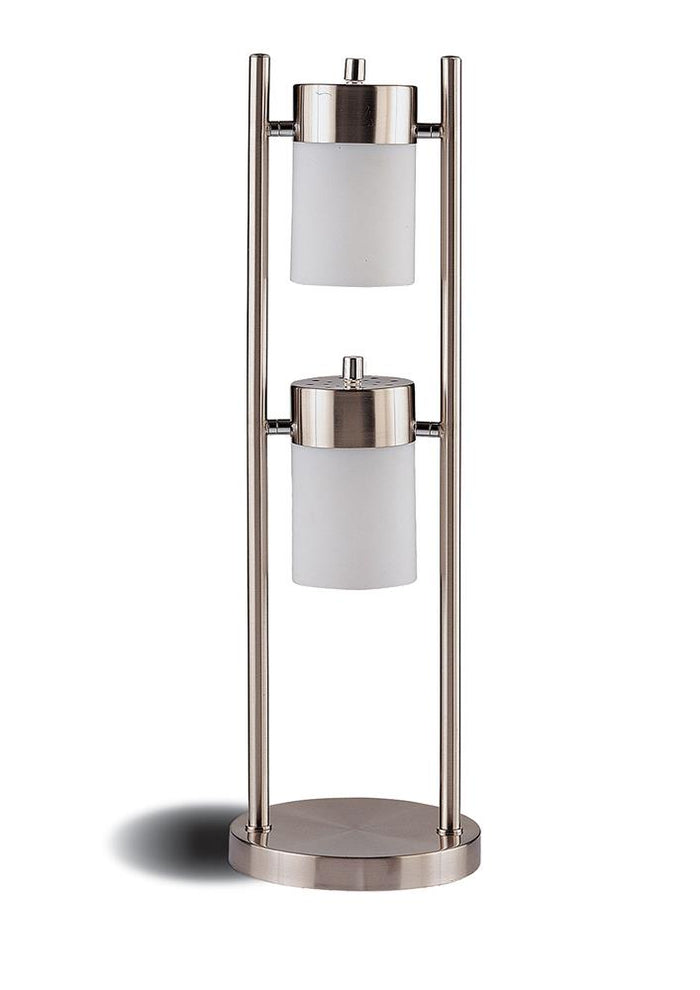 G900732 - Metal With 2 or 3 Swivel Lights Brushed Silver - Table or Floor Lamp