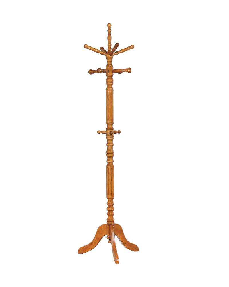 G900759 - Coat Rack With 11 Hooks - Tobacco or Dark Honey - ReeceFurniture.com