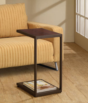 G901007 - Rectangular Accent Table With Bottom Shelf - Brown - ReeceFurniture.com