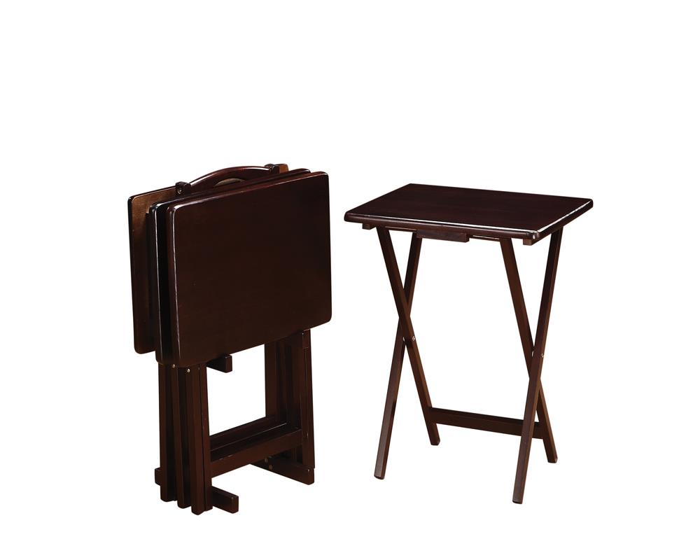 G901081 - 5-Piece Tray Table Set - Cappuccino - ReeceFurniture.com