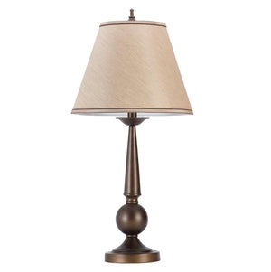 G901254 - Cone Shade Table Lamps - Bronze And Beige (Set Of 2) - ReeceFurniture.com
