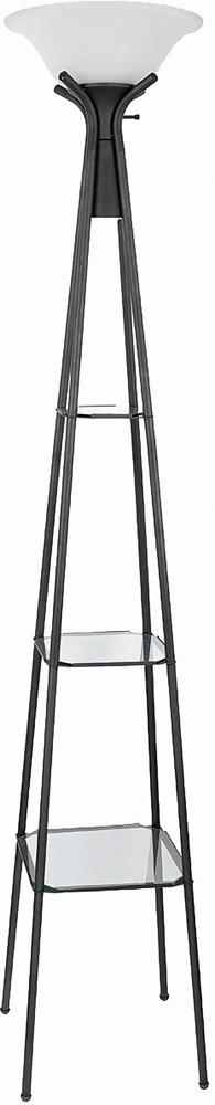 G901420 - Versatile Shelf Tower Floor Lamp - Charcoal Black - ReeceFurniture.com