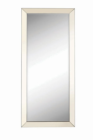 G901813 - Rectangular Floor Mirror - Silver - ReeceFurniture.com