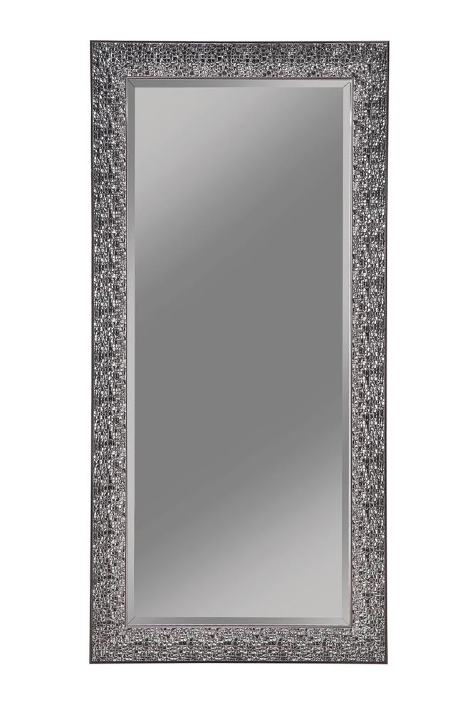 G901999 - Rectangular Floor Mirror - Black