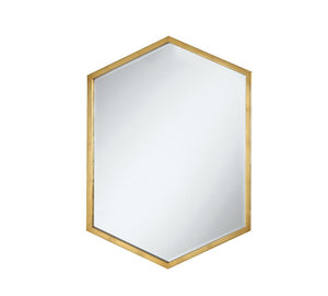 G902356 - Hexagon Shaped Wall Mirror - Gold - ReeceFurniture.com
