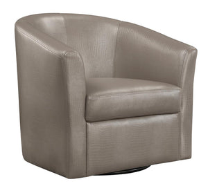 G902726 - Upholstery Sloped Arm Accent Swivel Chair - Champagne - ReeceFurniture.com