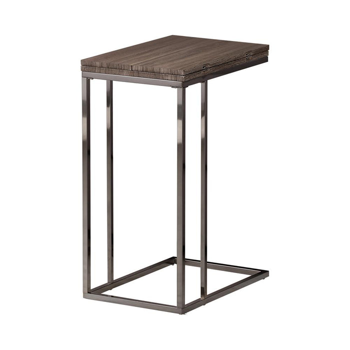 G902864 - Expandable Top Accent Table - Weathered Grey And Black