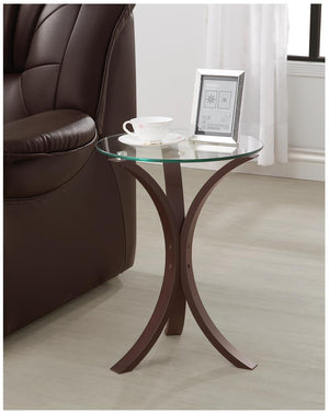 G902867 - Round Accent Table - Cappuccino - ReeceFurniture.com