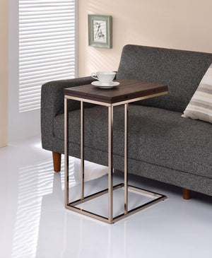 G902932 - Expandable Top Accent Table - Chestnut And Chrome - ReeceFurniture.com