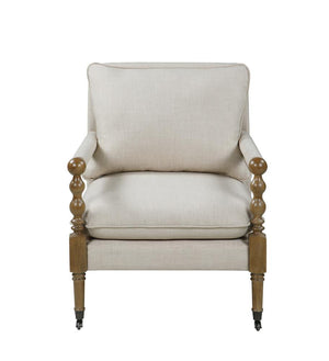 G903058 - Upholstered Accent Chair With Casters - Beige - ReeceFurniture.com