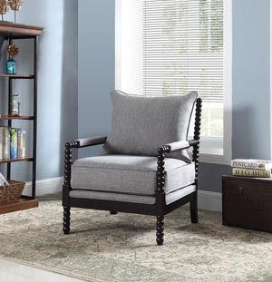 G903824 - Cushion Back Accent Chair - Grey And Black - ReeceFurniture.com