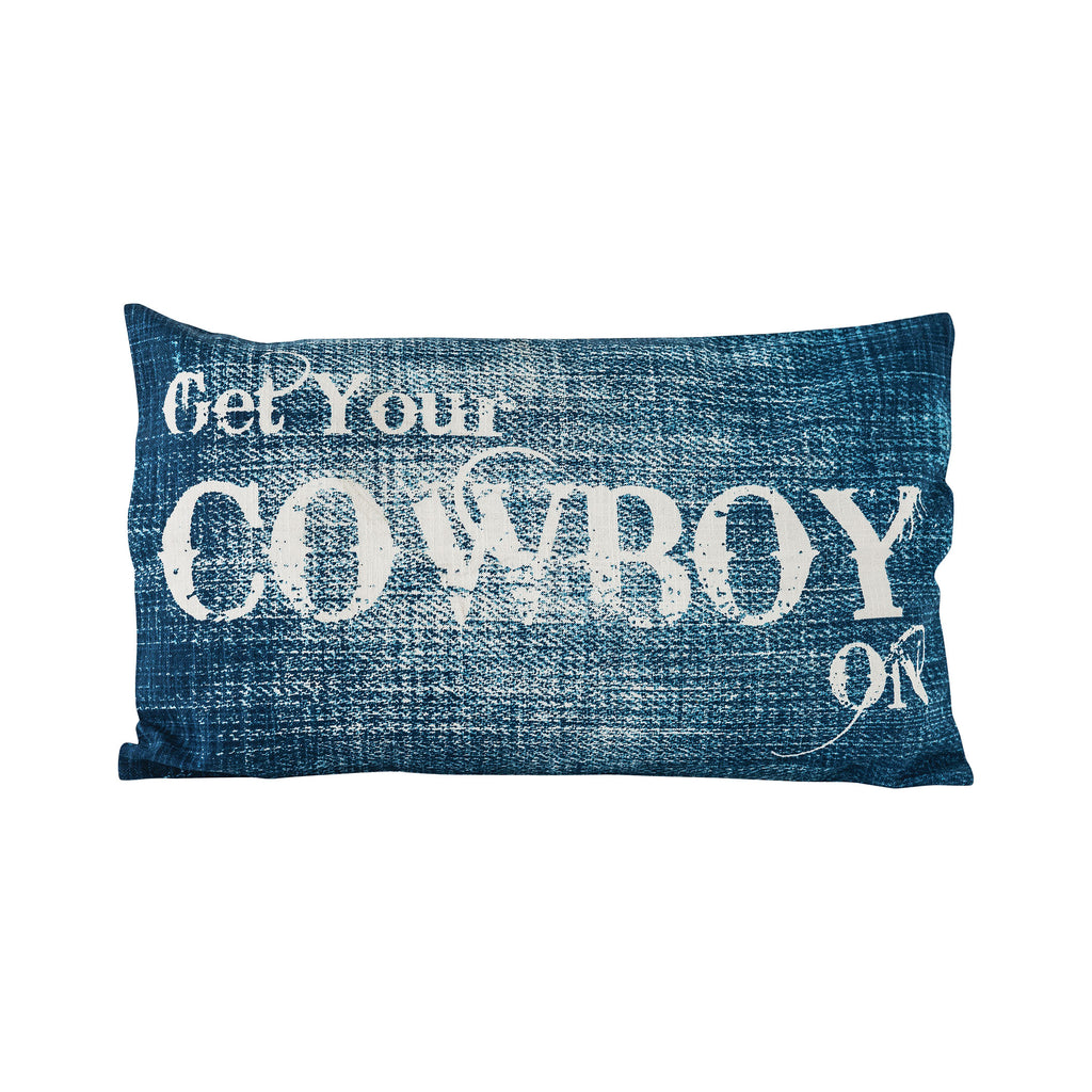 904639 - Get Your Cowboy On 20x12 Pillow - COVER ONLY - ReeceFurniture.com