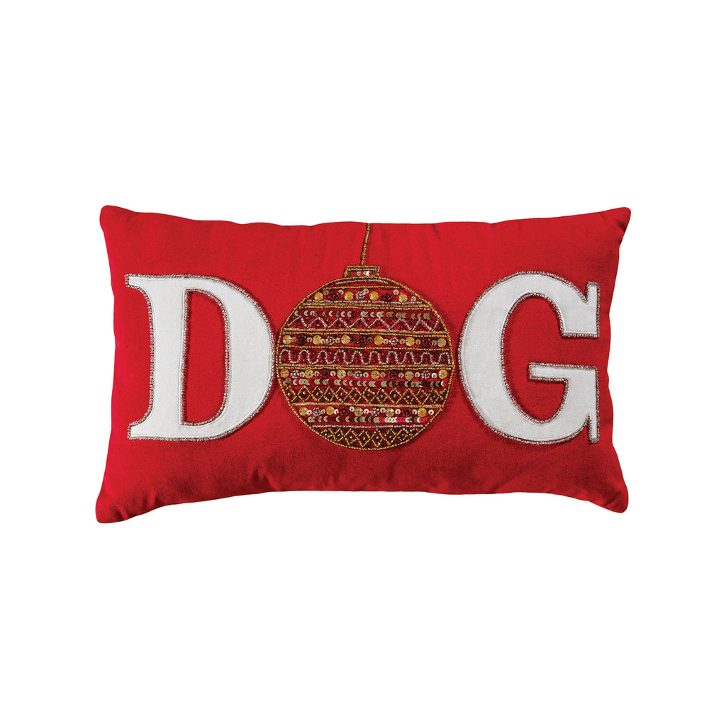 907197 - Ornamental DOG 20x12 Pillow - COVER ONLY - ReeceFurniture.com
