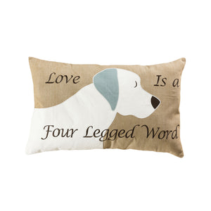 907791 - Dog Love 16x26 Lumbar Pillow - COVER ONLY - ReeceFurniture.com