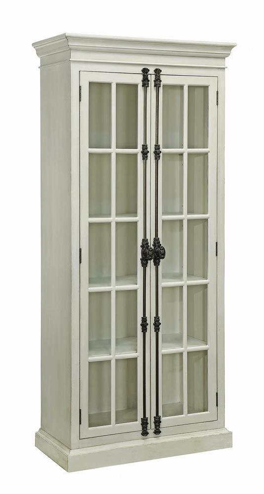 G910187 - 2-Door Tall Cabinet - Antique White