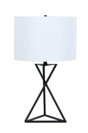G920051 - Drum Table Lamp - White And Black - ReeceFurniture.com