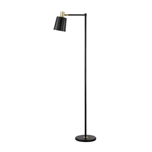 G920080 - 1-Light Floor Lamp With Horn Shade - Black - ReeceFurniture.com
