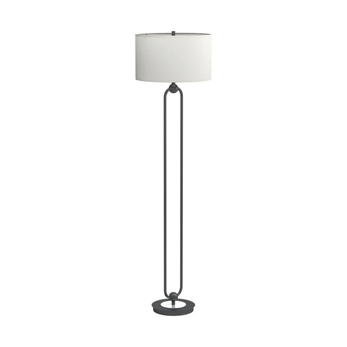 G920120 - Drum Shade Floor Lamp - White And Orb