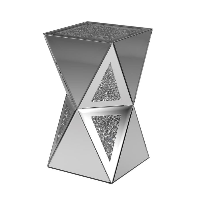 G930216 - Geometric Side Table - Silver