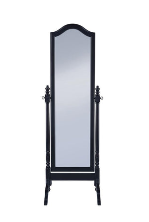 G950801 - Rectangular Cheval Mirror With Arched Top - Black - ReeceFurniture.com