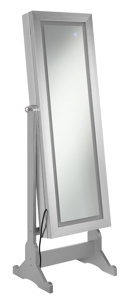G951017 - Jewelry Cheval Mirror - Silver - ReeceFurniture.com
