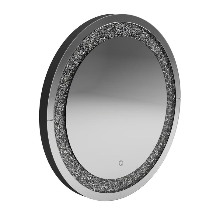 G961525 - Round Wall Mirror - Silver