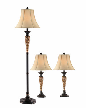 97940 - Lorenzo Resin Floor. Table (2) Lamps Set - ReeceFurniture.com