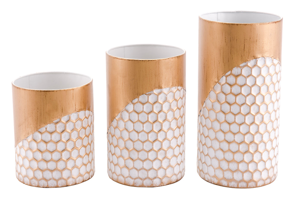 3 Honeycomb Decorative Accessories - ReeceFurniture.com