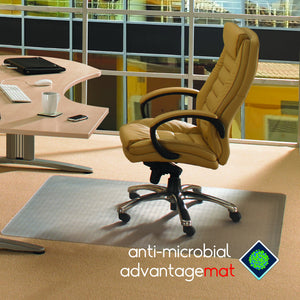 Anti-Microbial Advantagemat Rectangular Chair mat for Standard Pile Carpets 3/8" or less, Floor Mats, FloorTexLLC, - ReeceFurniture.com - Free Local Pick Ups: Frankenmuth, MI, Indianapolis, IN, Chicago Ridge, IL, and Detroit, MI