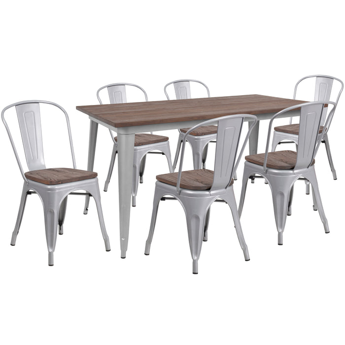 CH-61010-6-30WD Restaurant Furniture Table & Chair Sets
