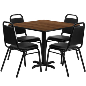 REST-36SQ-4TRAPXBAS Restaurant Furniture Table & Chair Sets - ReeceFurniture.com