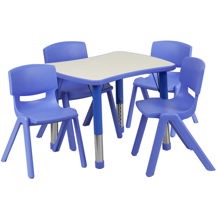 YU-YCY-098-0034-RECT-TBL Preschool Activity Table Sets