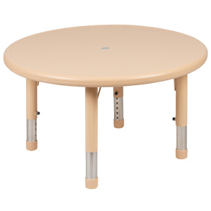 YU-YCX-0073-2-ROUND-TBL-E Preschool Activity Table Sets - ReeceFurniture.com