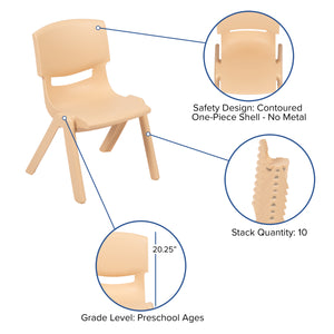 YU-YCX-0073-2-ROUND-TBL-E Preschool Activity Table Sets - ReeceFurniture.com