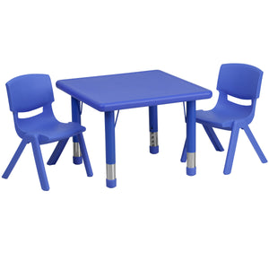 YU-YCX-0023-2-SQR-TBL-R Preschool Activity Table Sets - ReeceFurniture.com