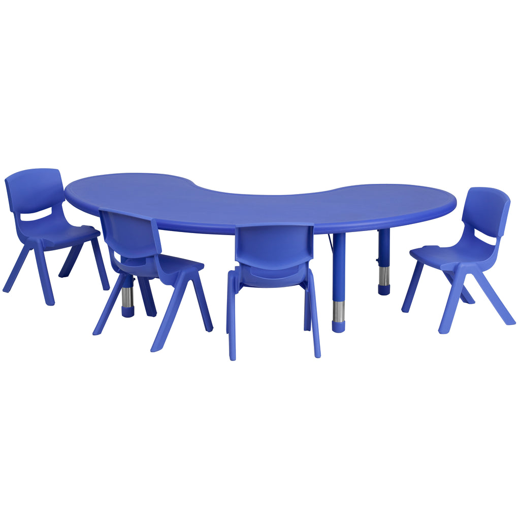 YU-YCX-0043-2-MOON-TBL-E Preschool Activity Table Sets - ReeceFurniture.com