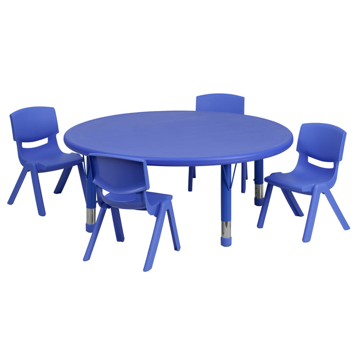 YU-YCX-0053-2-ROUND-TBL-E Preschool Activity Table Sets