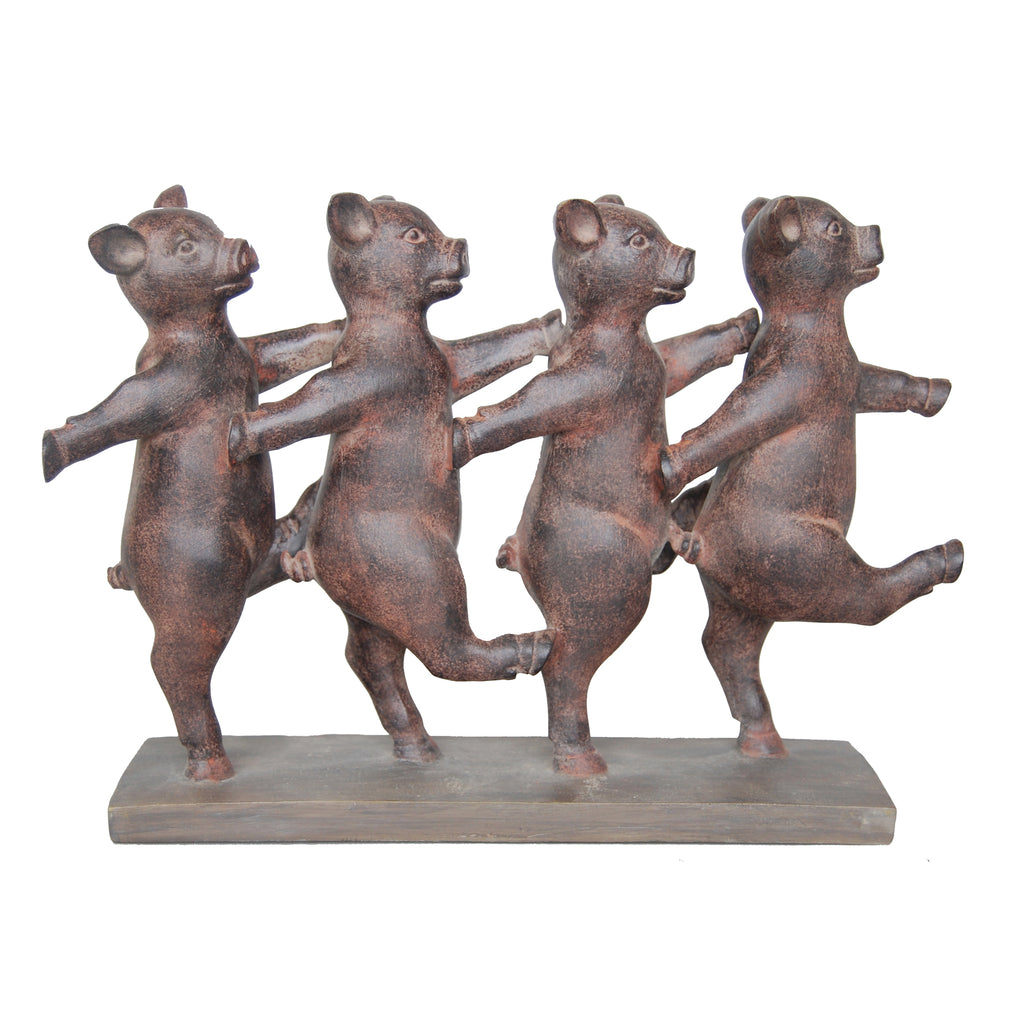 Rust Dancing Pigs - ReeceFurniture.com