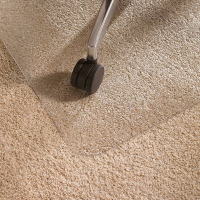 Cleartex Ultimat Polycarbonate Square Chair mat for Low & Medium Pile Carpets up to 1/2" (48" X 48"), Floor Mats, FloorTexLLC, - ReeceFurniture.com - Free Local Pick Ups: Frankenmuth, MI, Indianapolis, IN, Chicago Ridge, IL, and Detroit, MI