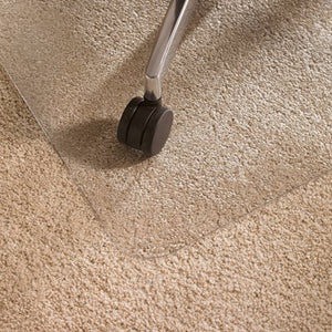 Cleartex Ultimat Polycarbonate Square Chair mat for Low & Medium Pile Carpets up to 1/2" (48" X 48"), Floor Mats, FloorTexLLC, - ReeceFurniture.com - Free Local Pick Ups: Frankenmuth, MI, Indianapolis, IN, Chicago Ridge, IL, and Detroit, MI