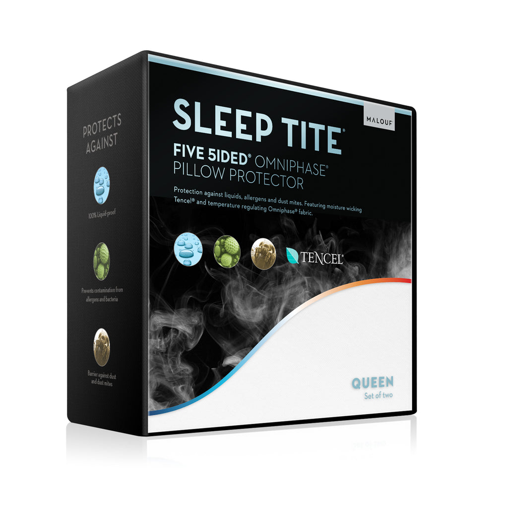 Five 5ided® Pillow Protector with Tencel™ + Omniphase® - ReeceFurniture.com
