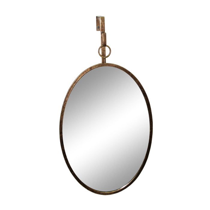 Gold Hanging Mirror, Oval Ds