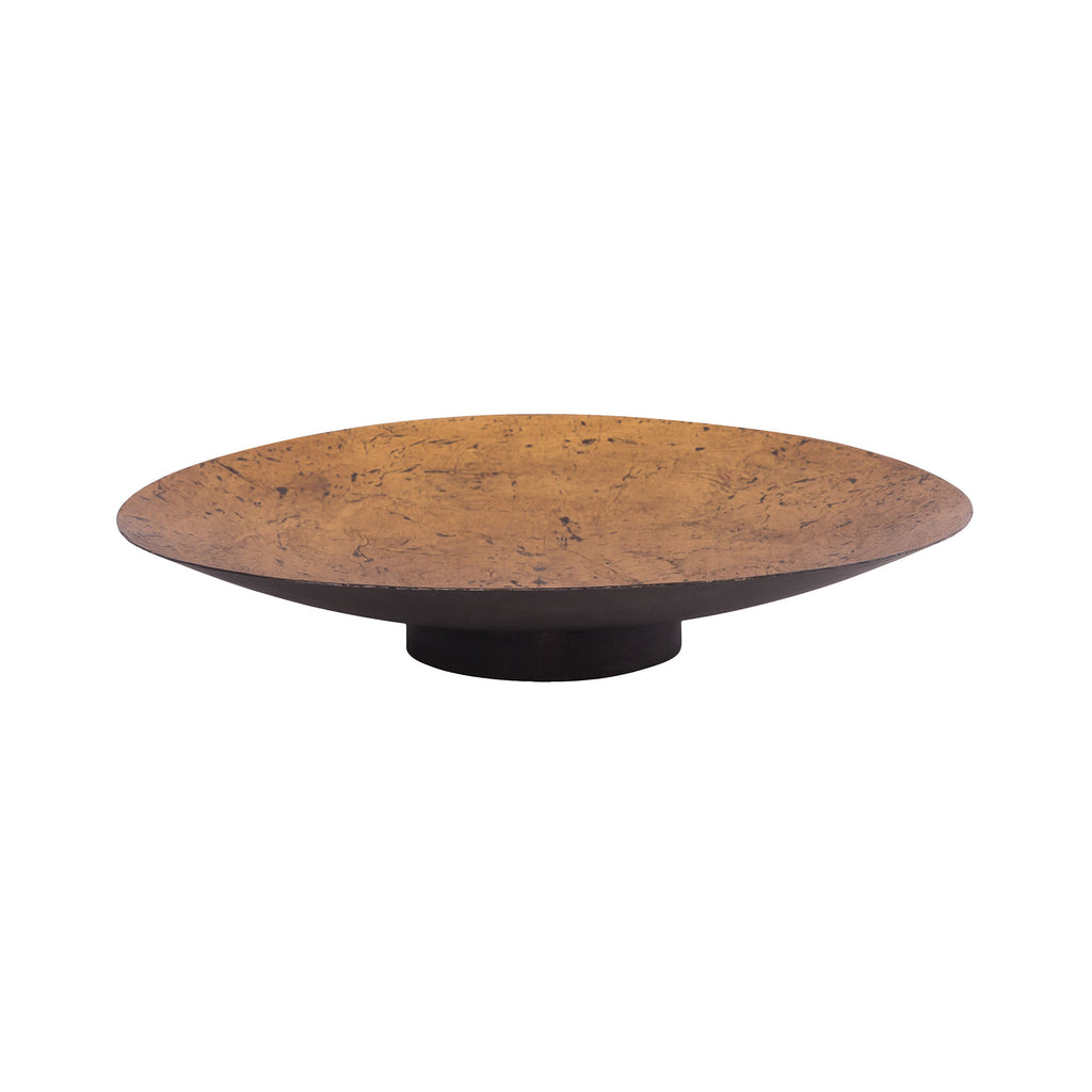 BOWL030 - Iron Bowl in Antique Gold - Small - ReeceFurniture.com