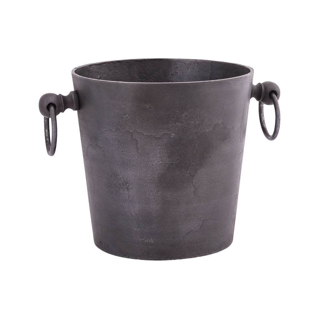 BUCK010 - Bucket with Ring Handles in Bronze - ReeceFurniture.com