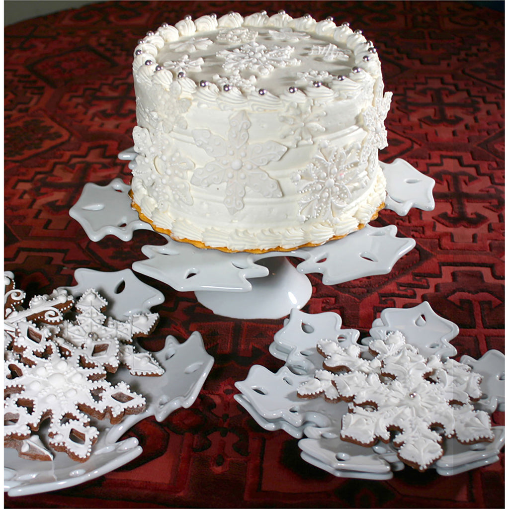 CAKST001 - Snowflake Cake Stand - ReeceFurniture.com